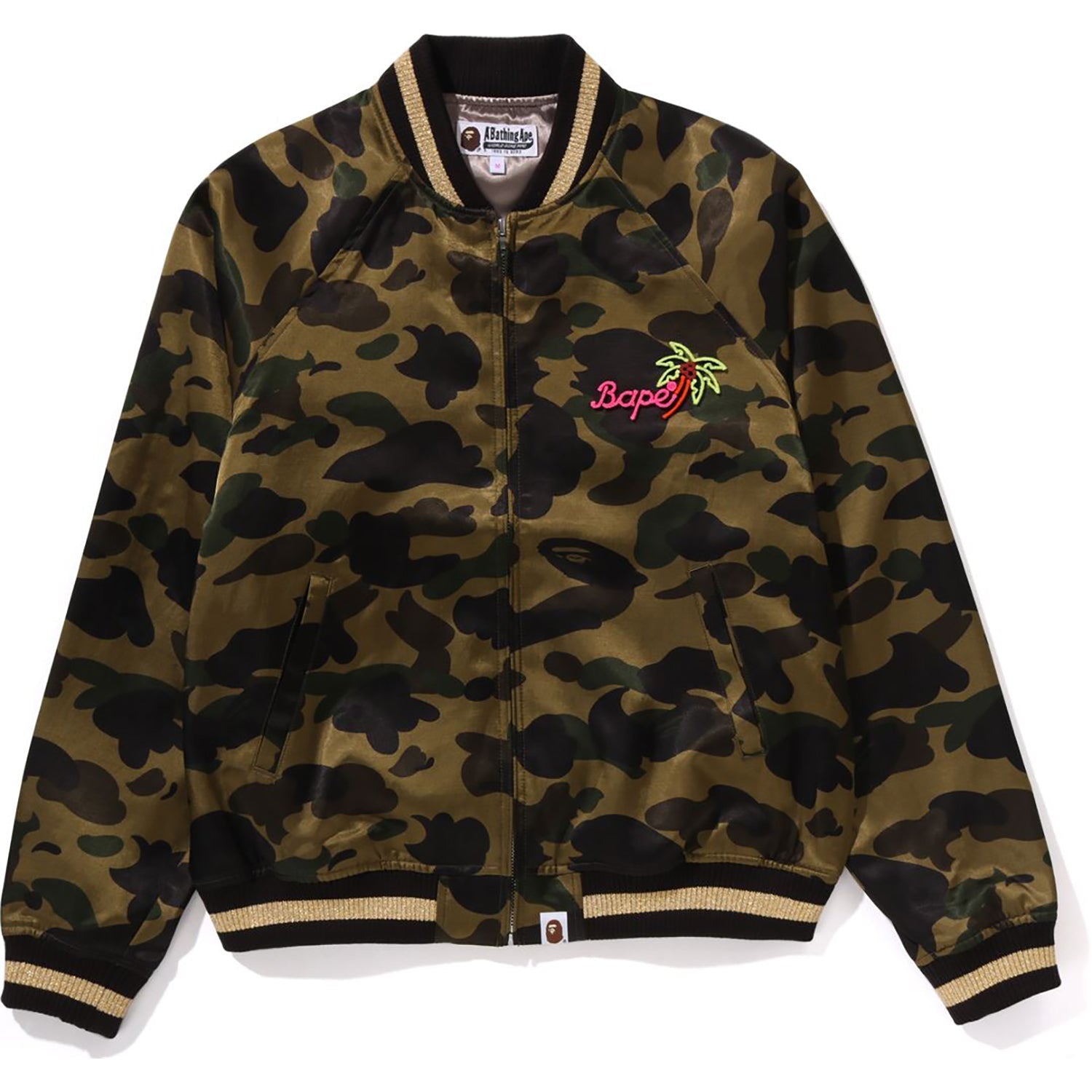 1ST CAMO NEON APE HEAD SOUVENIR JACKET LADIES